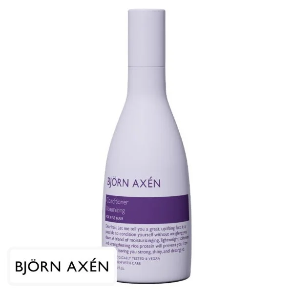 Flacon violet clair Björn Axén Conditioner Volumizing pour cheveux fins, 250 ml