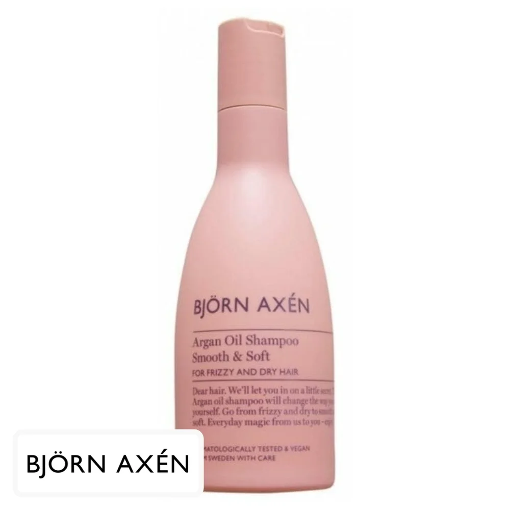 bjorn-axen-shampoing-doux-et-soyeux-huile-d-argan-250ml.jpg Flacon rose Björn Axén Argan Oil Shampoo Smooth Soft 250 ml