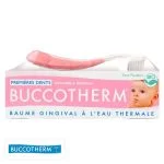 Coffret rose Buccotherm premières dents avec brosse à dents souple et baume gingival
