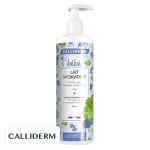Flacon pompe Calliderm bébé lait hydratant corps à l'huile d'olive 500 ml