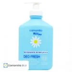 Flacon-pompe bleu clair Camomilla Blu Deo Fresh, nettoyant intime pH 4.5