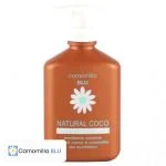 Flacon-pompe cuivré Camomilla Blu Natural Coco, nettoyant intime pH 4.5