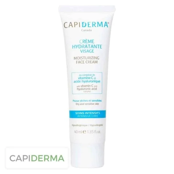 Tube blanc et bleu Capiderma crème hydratante visage 40 ml