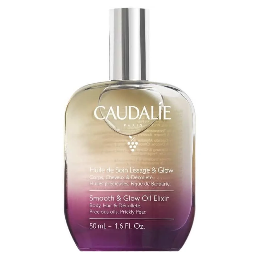 caudalie-huile-de-soin-lissage-et-glow-50ml.jpg Flacon verre dégradé Caudalie Huile de Soin Lissage et Glow 50 ml