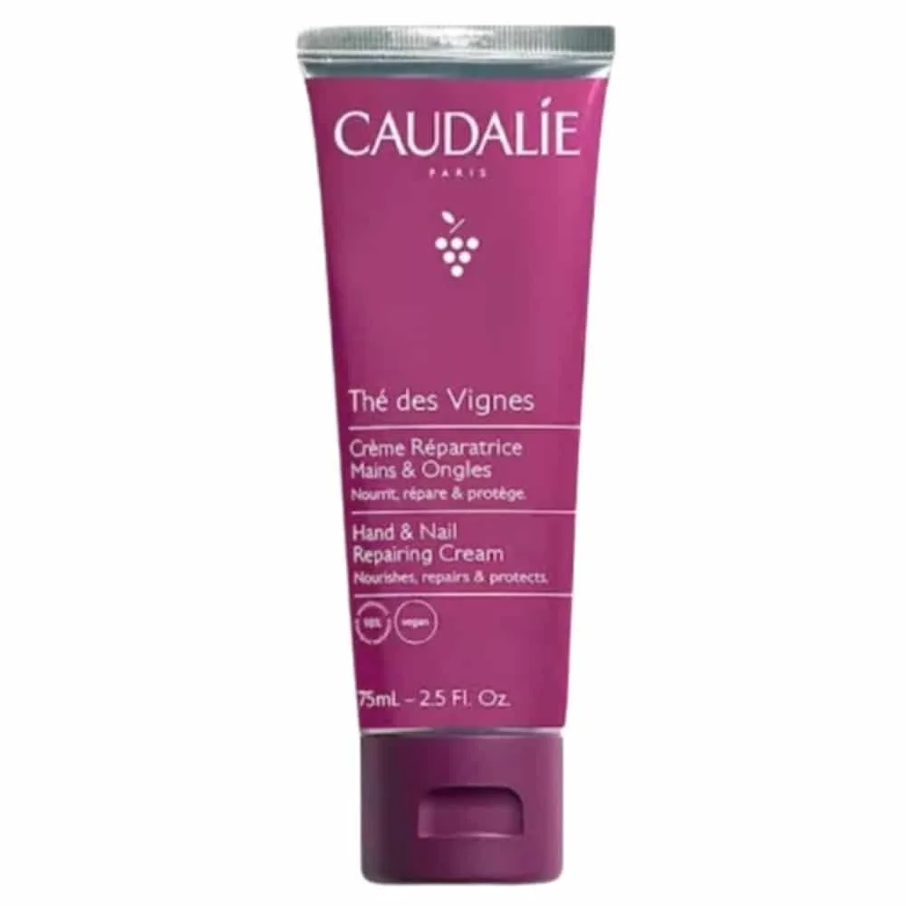 caudalie-the-des-vignes-creme-reparatrice-mains-et-ongles-75ml.jpg Tube violet Caudalie Thé des Vignes Crème Réparatrice Mains et Ongles 75 ml