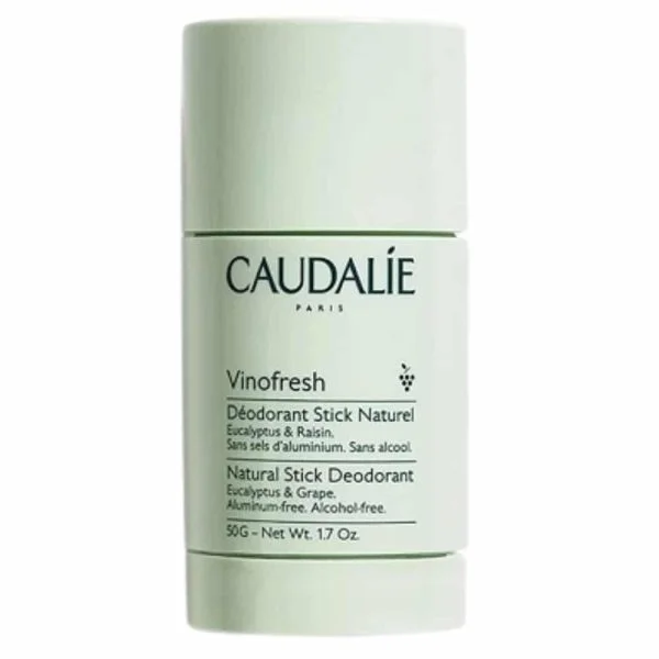 Stick vert pâle Caudalie Vinofresh déodorant stick naturel eucalyptus raisin 50 g
