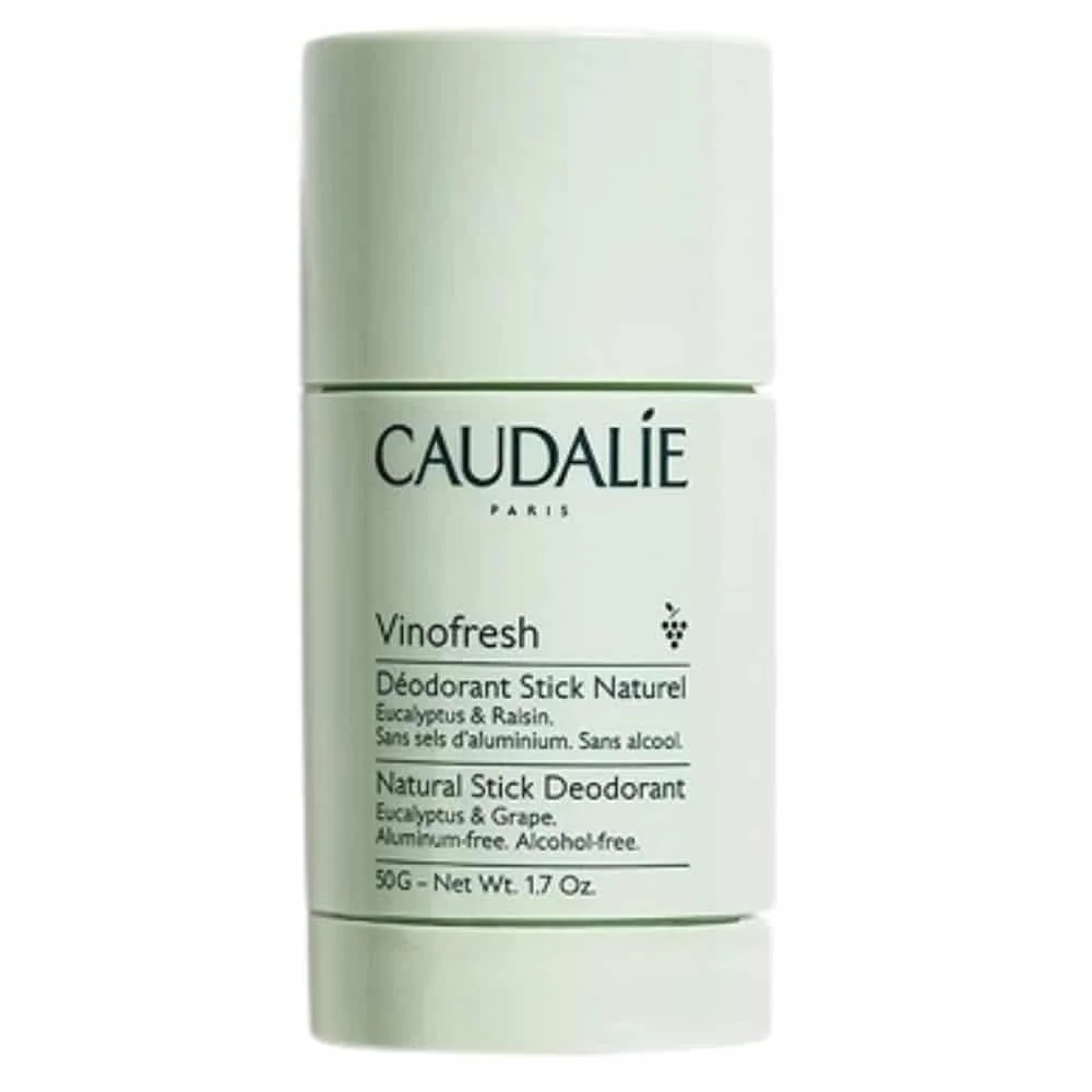 caudalie-vinofresh-deodorant-stick-naturel-50g.jpg Stick vert pâle Caudalie Vinofresh déodorant stick naturel eucalyptus raisin 50 g