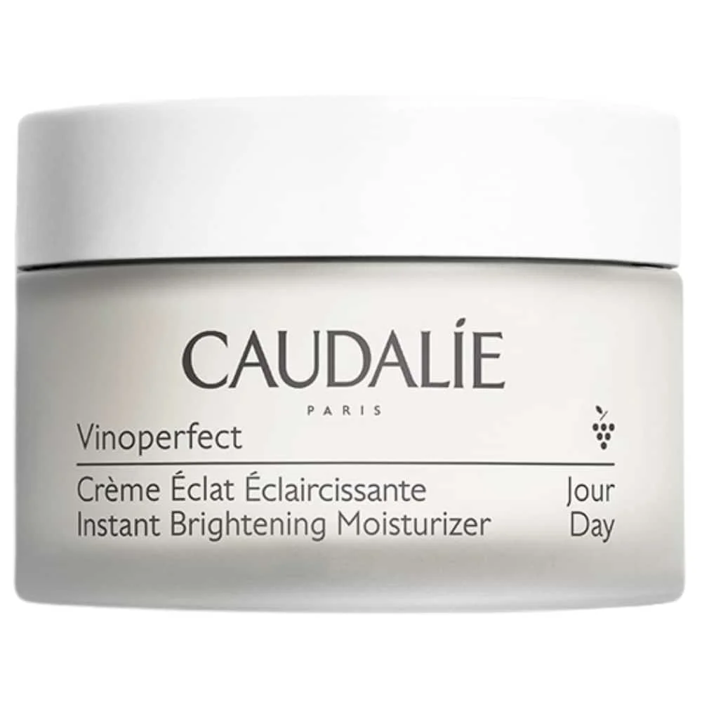 caudalie-vinoperfect-creme-eclat-eclaircissante-jour-50ml.jpg Pot blanc Caudalie Vinoperfect crème éclat éclaircissante jour 50 ml