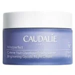 Pot bleu lavande Caudalie Vinoperfect crème nuit glycolique éclaircissante 50 ml