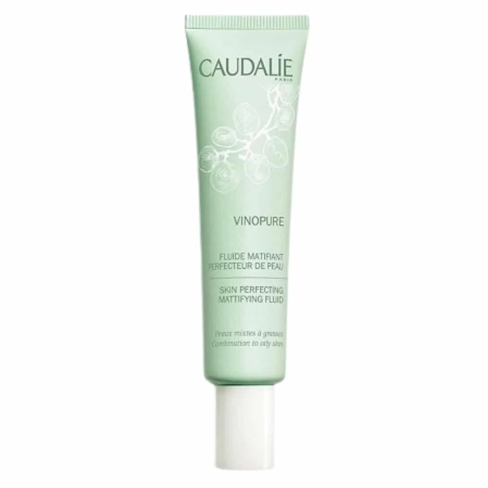 caudalie-vinopure-fluide-matifiant-perfecteur-de-peau-40ml.jpg Tube vert pâle Caudalie Vinopure fluide matifiant perfecteur de peau 40 ml