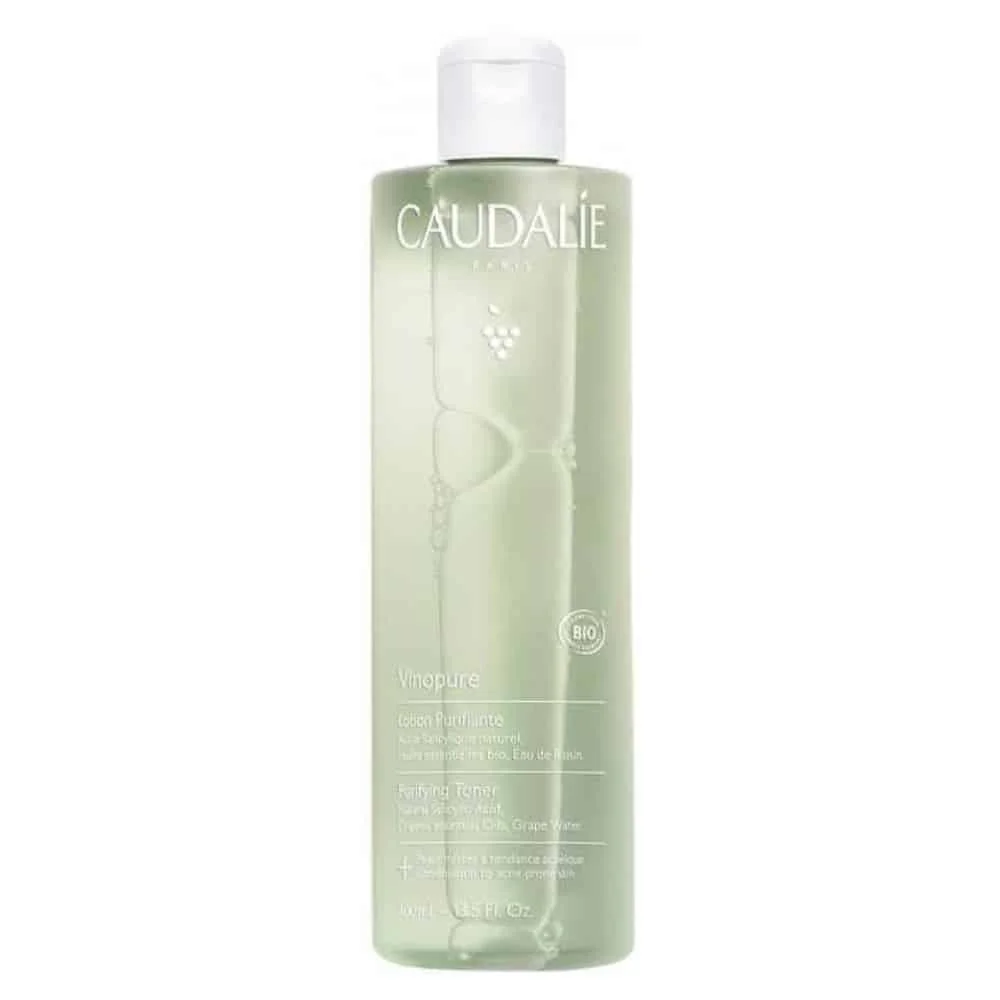 caudalie-vinopure-lotion-purifiante-peau-nette-400ml.jpg Grand flacon vert Caudalie Vinopure Lotion Purifiante 400 ml logo bio