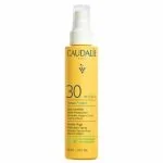 Flacon vaporisateur jaune Caudalie Vinosun Protect Spray Invisible SPF30 150 ml