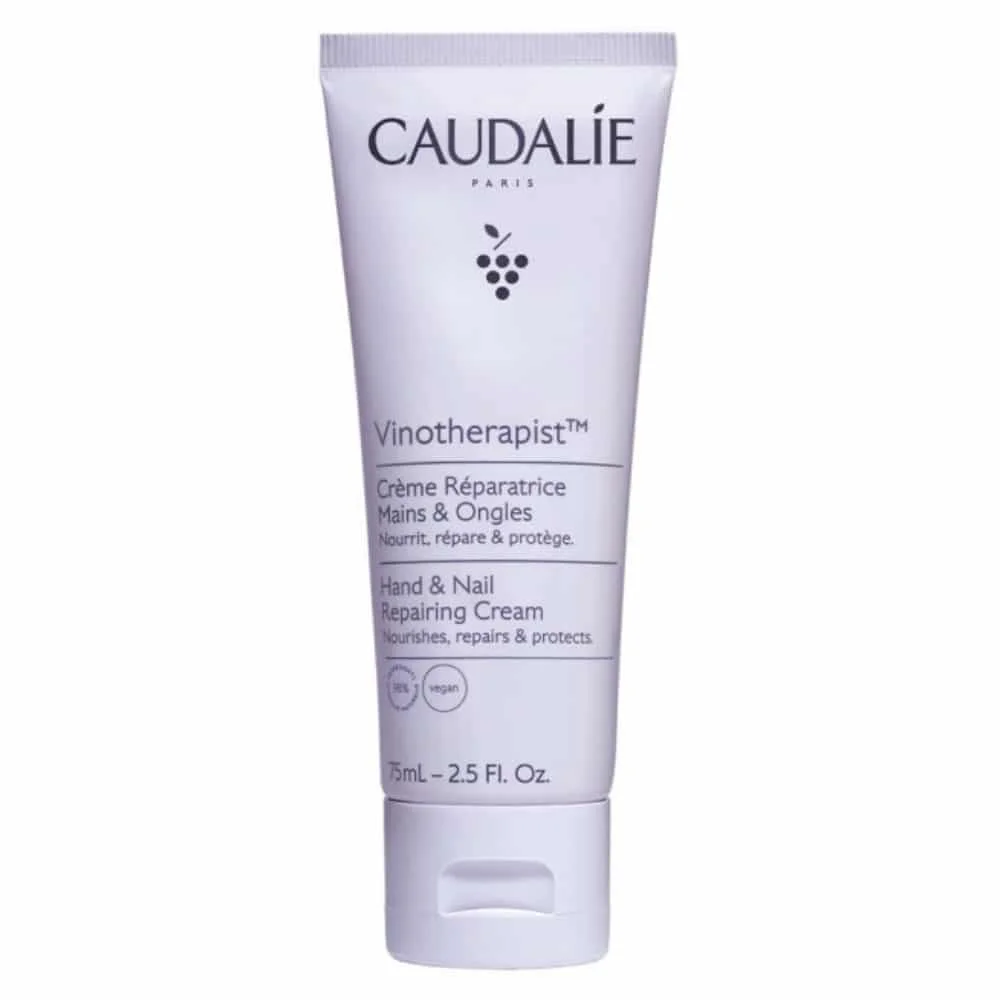 caudalie-vinotherapist-creme-reparatrice-mains-et-ongles-75ml.jpg Tube mauve clair Caudalie Vinotherapist Crème Réparatrice Mains et Ongles 75 ml