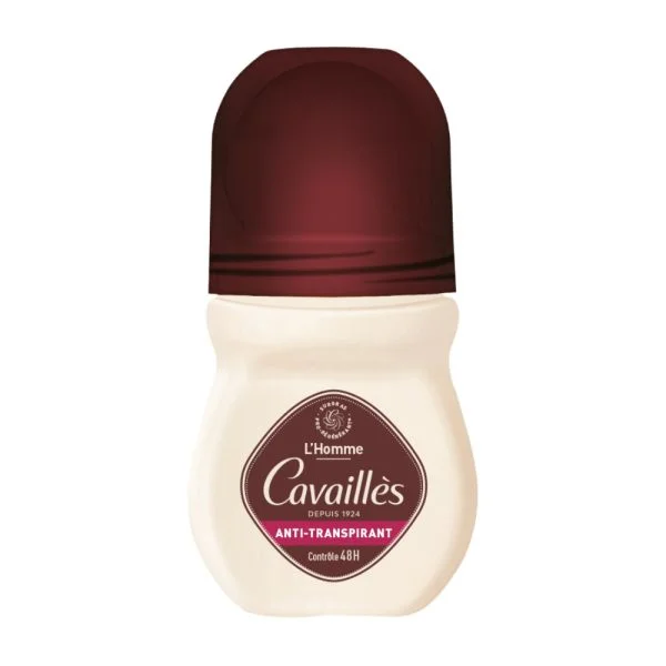 Cavaillès Déodorant Homme Anti-Transpirant Contrôle 48h Roll-on 50ml