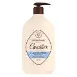 Grand flacon-pompe Cavaillès Gel Bain Douche Fleur de Coton peaux sensibles