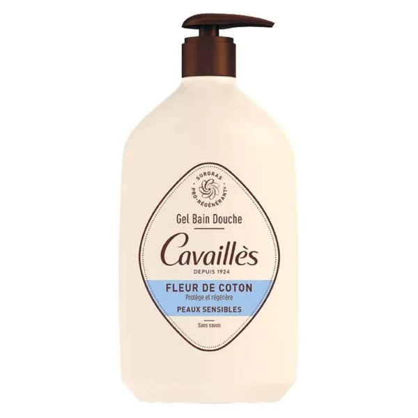 Cavaillès Gel Bain Douche Fleur De Coton sans Savon 1l