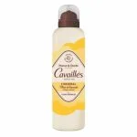 Flacon aérosol crème et jaune Cavaillès Mousse de Douche Fleur de Lavande