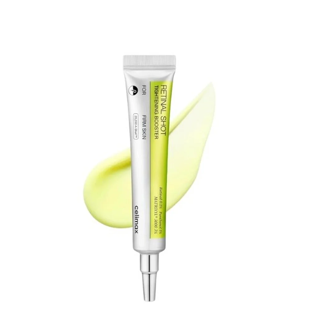 celimax-retinal-shot-15ml.jpg Tube argenté et vert Celimax Retinal Shot booster raffermissant