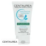 Tube blanc Centaurea Crème Hydratante Compensatrice 50 ml, impressions bleues