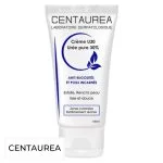 Tube blanc Centaurea Crème U30 Urée pure 30% 100 ml, impressions bleues