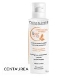 Flacon pompe blanc Centaurea Crème Solaire Invisible SPF50+ 125 ml, impressions orange