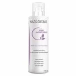 Flacon spray blanc Centaurea Spray Antiseptique chlorhexidine 125 ml, impressions violettes