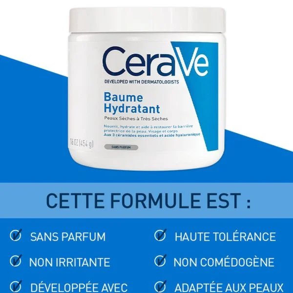 CeraVe Baume Hydratant Peau Sèche à Très Sèche 177ml – photo 2