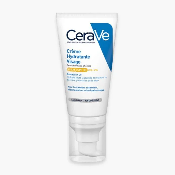CeraVe Crème Hydratante Visage Peau Normale à Sèche SPF30 52ml
