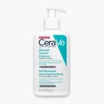 Flacon pompe blanc et turquoise CeraVe Gel Moussant Anti-Imperfections