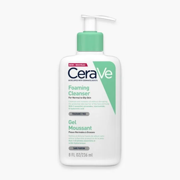 CeraVe Gel Moussant Nettoyant Peau Normale à Grasse 236ml