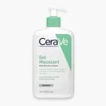 Flacon pompe CeraVe Gel Moussant blanc et vert format 473 ml
