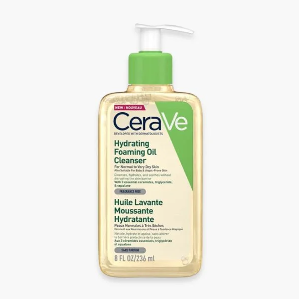CeraVe Huile Lavante Moussante Hydratante Peau Normale à Très Sèche 236ml