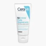 Tube blanc et bleu CeraVe SA Crème Pieds Régénérante pour pieds secs