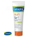 Tube blanc et orange Cetaphil Sun gel léger SPF 50+, format 50 ml
