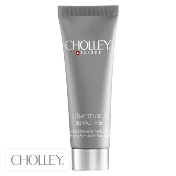 Tube gris Cholley Crème Tenseur Suractivée avec bouchon argenté