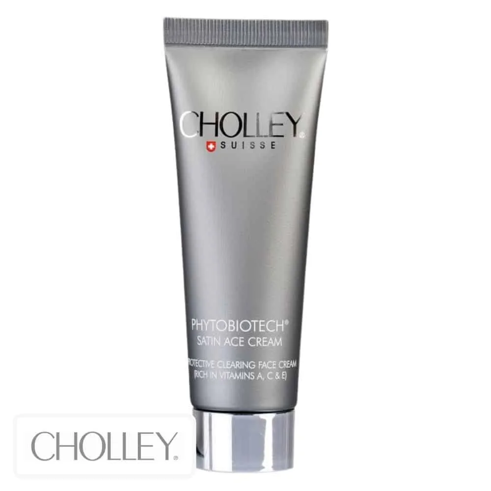cholley-phytobiotech-satin-ace-creme-50ml.jpg Tube gris Cholley Phytobiotech Satin ACE Cream, bouchon chromé