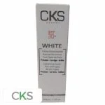 Boîte blanche CKS Pharma White crème éclaircissante anti-taches brunes SPF 30+