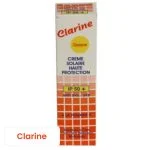 Étui orange et blanc Clarine Opaque crème solaire IP50+ vitamine C