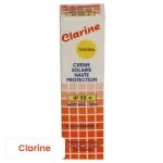 Étui orange et blanc Clarine Teintée crème solaire IP50+ vitamine C