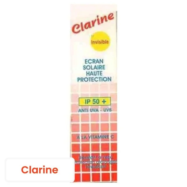 Boîte Clarine écran solaire invisible IP 50+ à la vitamine C