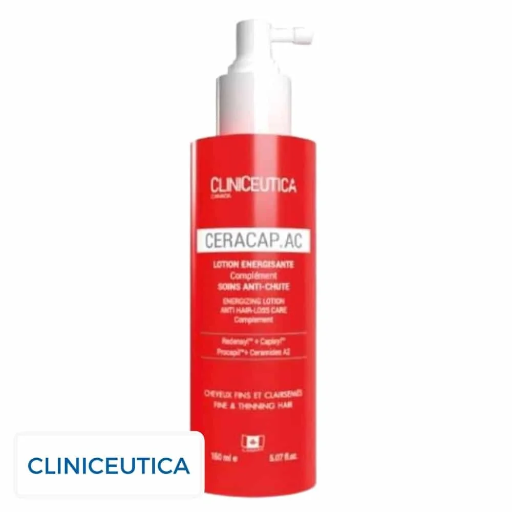 cliniceutica-ceracap-ac-lotion-energisante-complement-soins-anti-chute-150ml.jpg Flacon rouge applicateur Cliniceutica Ceracap.AC lotion énergisante anti-chute 150 ml