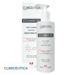 Flacon pompe blanc et étui Cliniceutica Eclamid D.E lait lissant radiance