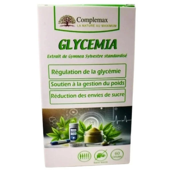 Complemax Glycemia Extrait De Gymnea Sylvestre Standardisé Régulation De La Glycémie 60 Gélules