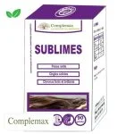 Boîte Complemax Sublimes 90 gélules, packaging blanc et violet, chevelure