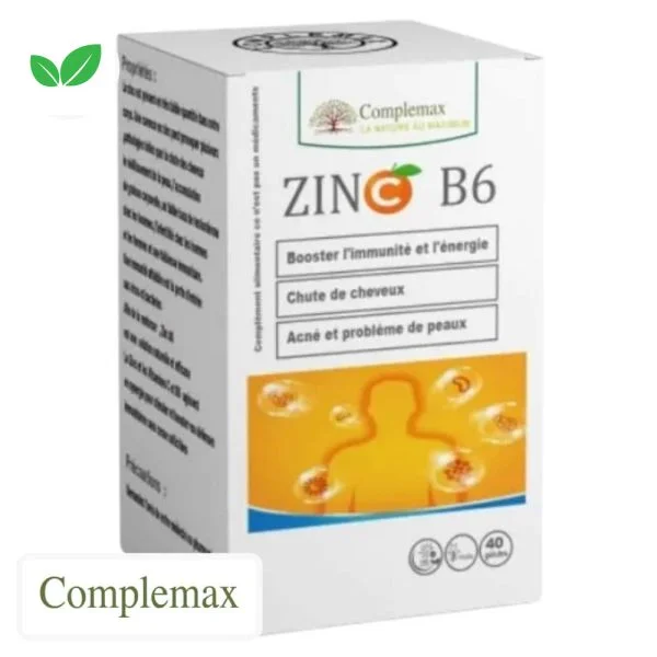 Complemax Zinc, Vitamine C et B6 40 Gélules