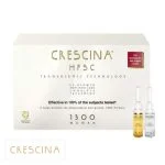 Étui blanc et doré Crescina HFSC 1300 Woman avec deux ampoules de verre