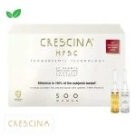 Étui blanc et doré Crescina HFSC 500 Woman avec deux ampoules de verre