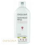 Flacon blanc Crescina Shampoo HFSC Woman, bouchon blanc, mention brevet suisse
