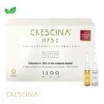 Boîte beige Crescina HFSC 1300 Man avec deux ampoules ambrée et transparente