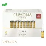 Boîte Crescina HFSC 1300 Man cheveux fins, rangée d'ampoules ambrées visibles